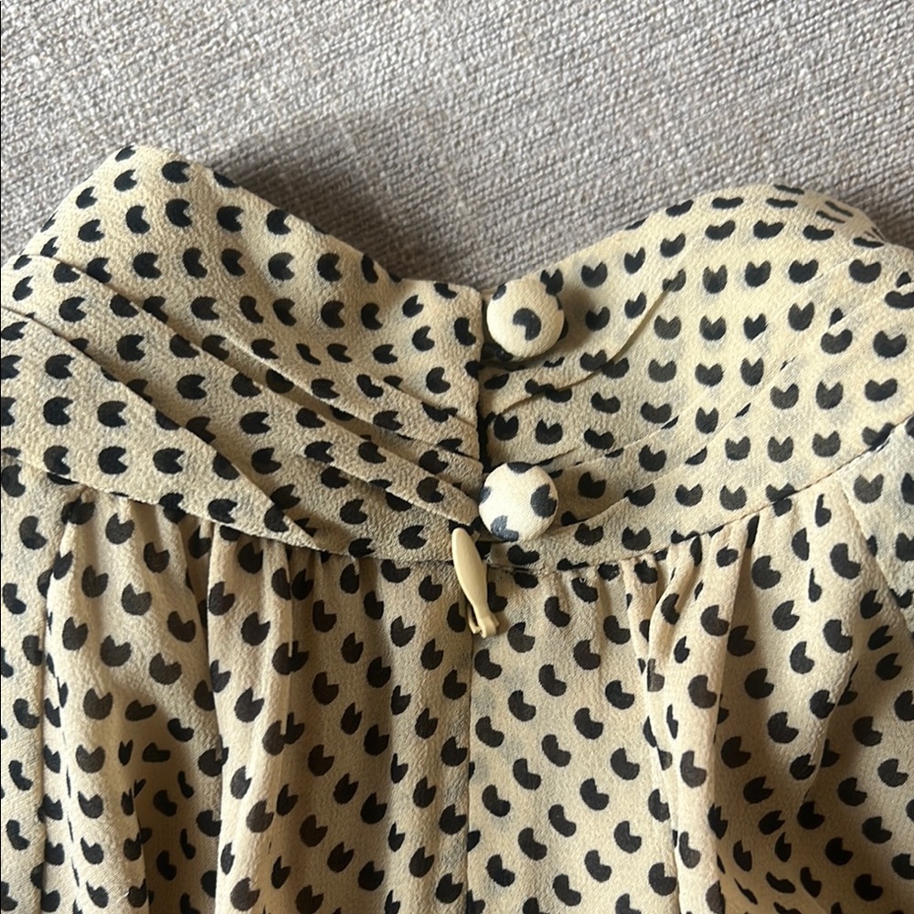 Tory Burch Elegant Polka Dot Dress in Beige - Picture 12 of 12